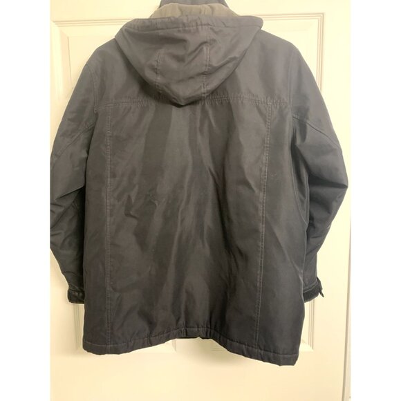 Weatherproof Men's Double Zip Tech Jacket Size L Removable Hood - Picture 2 of 8